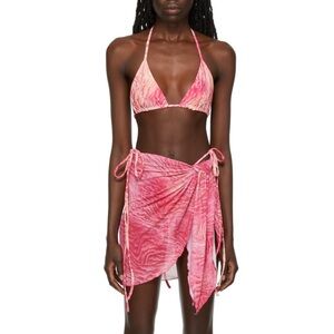 KIM SHUI | SSENSE Exclusive Pink String Bikini